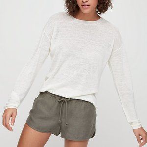 NEW Aritzia Black Flowy Short Wilfred Free Habitus